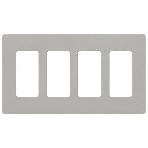 Lutron Claro 4-Gang Wallplate | CW-4-XX