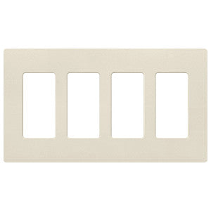 Lutron Claro 4-Gang Wallplate | CW-4-XX