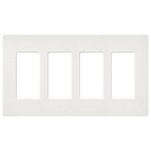 Lutron Claro 4-Gang Wallplate | CW-4-XX