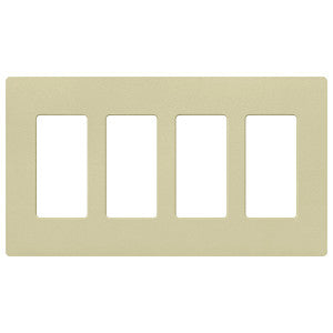 Lutron Claro 4-Gang Wallplate | CW-4-XX