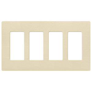 Lutron Claro 4-Gang Wallplate | CW-4-XX