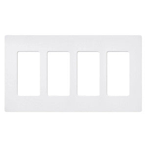Lutron Claro 4-Gang Wallplate | CW-4-XX