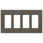 Lutron Claro 4-Gang Wallplate | CW-4-XX
