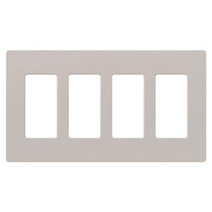 Lutron Claro 4-Gang Wallplate | CW-4-XX