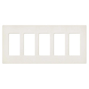 Lutron Claro 5-Gang Wallplate | CW-5-XX