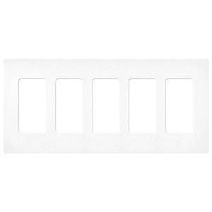 Lutron Claro 5-Gang Wallplate | CW-5-XX