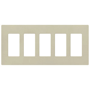 Lutron Claro 5-Gang Wallplate | CW-5-XX