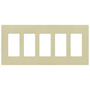 Lutron Claro 5-Gang Wallplate | CW-5-XX