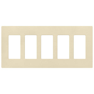 Lutron Claro 5-Gang Wallplate | CW-5-XX