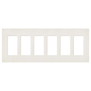 Lutron Claro 6-Gang Wallplate | CW-6-XX