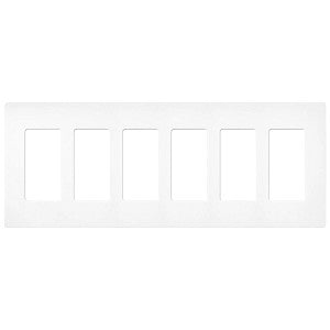Lutron Claro 6-Gang Wallplate | CW-6-XX