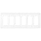Lutron Claro 6-Gang Wallplate | CW-6-XX