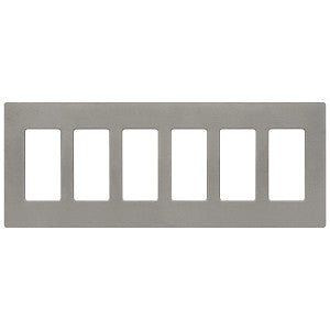 Lutron Claro 6-Gang Wallplate | CW-6-XX
