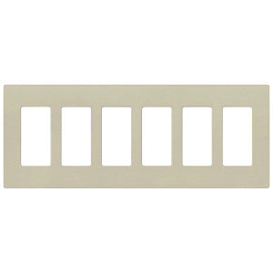 Lutron Claro 6-Gang Wallplate | CW-6-XX