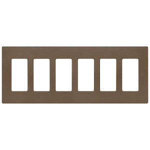 Lutron Claro 6-Gang Wallplate | CW-6-XX