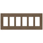 Lutron Claro 6-Gang Wallplate | CW-6-XX