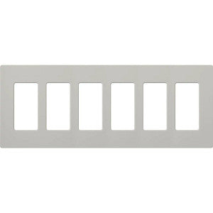 Lutron Claro 6-Gang Wallplate | CW-6-XX