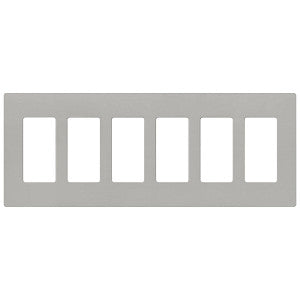 Lutron Claro 6-Gang Wallplate | CW-6-XX