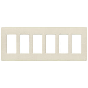 Lutron Claro 6-Gang Wallplate | CW-6-XX