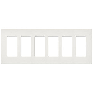 Lutron Claro 6-Gang Wallplate | CW-6-XX