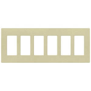 Lutron Claro 6-Gang Wallplate | CW-6-XX