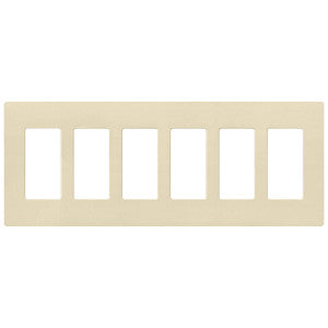 Lutron Claro 6-Gang Wallplate | CW-6-XX