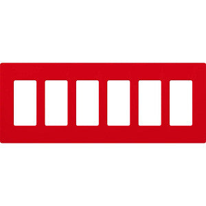 Lutron Claro 6-Gang Wallplate | CW-6-XX