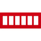 Lutron Claro 6-Gang Wallplate | CW-6-XX