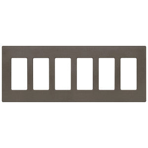 Lutron Claro 6-Gang Wallplate | CW-6-XX