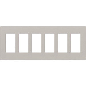 Lutron Claro 6-Gang Wallplate | CW-6-XX