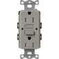 Lutron Tamper-Resistant Self Testing GFCI Receptacles - Satin Color 15A 125V | SCR-15-GFST-XX