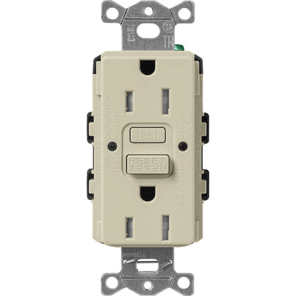 Lutron Tamper-Resistant Self Testing GFCI Receptacles - Satin Color 15A 125V | SCR-15-GFST-XX