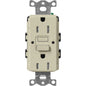Lutron Tamper-Resistant Self Testing GFCI Receptacles - Satin Color 15A 125V | SCR-15-GFST-XX