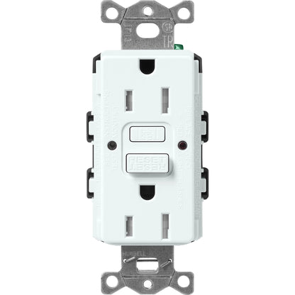 Lutron Tamper-Resistant Self Testing GFCI Receptacles - Satin Color 15A 125V | SCR-15-GFST-XX