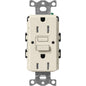 Lutron Tamper-Resistant Self Testing GFCI Receptacles - Satin Color 15A 125V | SCR-15-GFST-XX