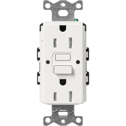 Lutron Tamper-Resistant Self Testing GFCI Receptacles - Satin Color 15A 125V | SCR-15-GFST-XX