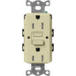 Lutron Tamper-Resistant Self Testing GFCI Receptacles - Satin Color 15A 125V | SCR-15-GFST-XX