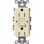 Lutron Tamper-Resistant Self Testing GFCI Receptacles - Satin Color 15A 125V | SCR-15-GFST-XX