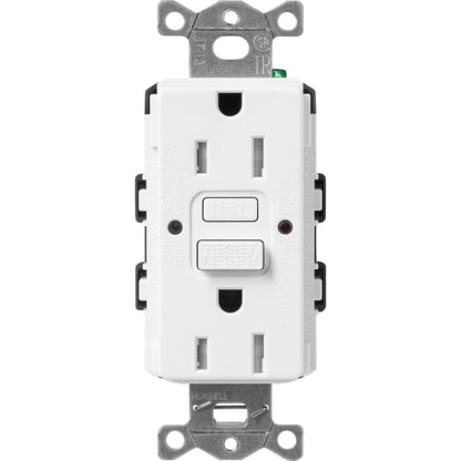 Lutron Tamper-Resistant Self Testing GFCI Receptacles - Satin Color 15A 125V | SCR-15-GFST-XX