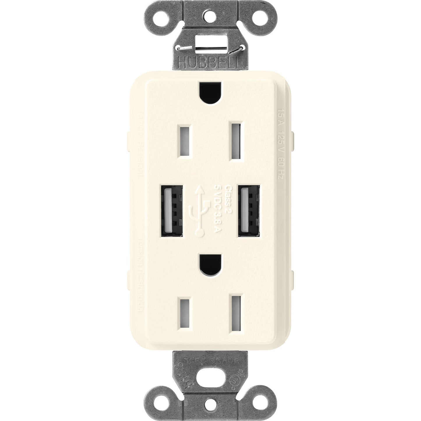 Lutron Tamper-Resistant Self Testing GFCI Receptacles - Satin Color 20A 125V | SCR-20-GFST-XX