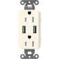 Lutron Tamper-Resistant Self Testing GFCI Receptacles - Satin Color 20A 125V | SCR-20-GFST-XX