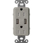 Lutron Tamper-Resistant USB Receptacles - Satin Color 15A 125V | SCR-15-UBTR-XX
