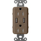 Lutron Tamper-Resistant USB Receptacles - Satin Color 15A 125V | SCR-15-UBTR-XX