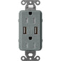 Lutron Tamper-Resistant USB Receptacles - Satin Color 15A 125V | SCR-15-UBTR-XX