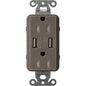 Lutron Tamper-Resistant USB Receptacles - Satin Color 15A 125V | SCR-15-UBTR-XX