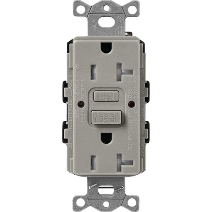 Lutron Tamper-Resistant Self Testing GFCI Receptacles - Satin Color 20A 125V | SCR-20-GFST-XX