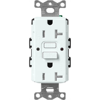 Lutron Tamper-Resistant Self Testing GFCI Receptacles - Satin Color 20A 125V | SCR-20-GFST-XX