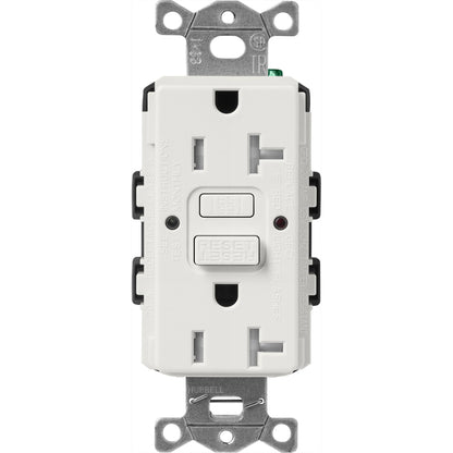 Lutron Tamper-Resistant Self Testing GFCI Receptacles - Satin Color 20A 125V | SCR-20-GFST-XX