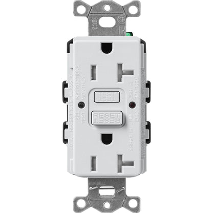 Lutron Tamper-Resistant Self Testing GFCI Receptacles - Satin Color 20A 125V | SCR-20-GFST-XX