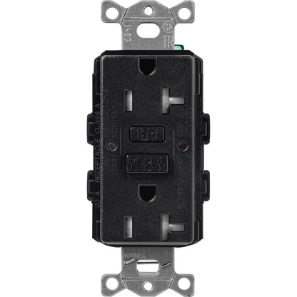 Lutron Tamper-Resistant Self Testing GFCI Receptacles - Satin Color 20A 125V | SCR-20-GFST-XX